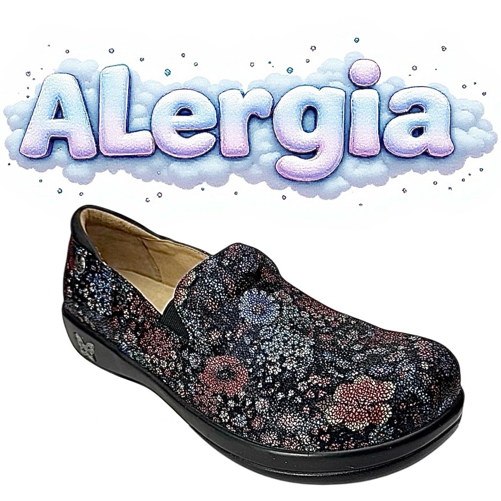 Alegria Keli Pro KEL-323 Clogs Women's Size 36 - 5.5 Midnight Garden Leather